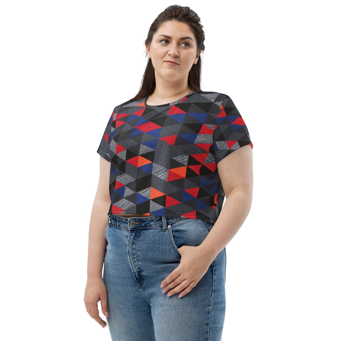 SUPA All-Over Print Crop Tee
