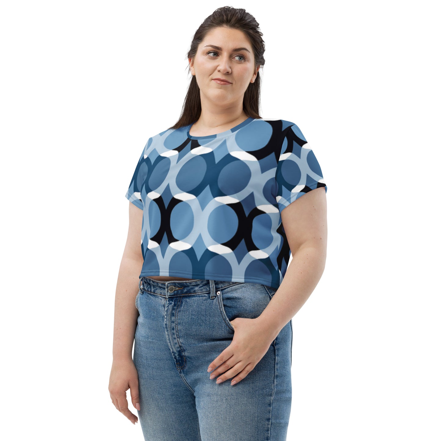 SUPA All-Over Print Crop Tee