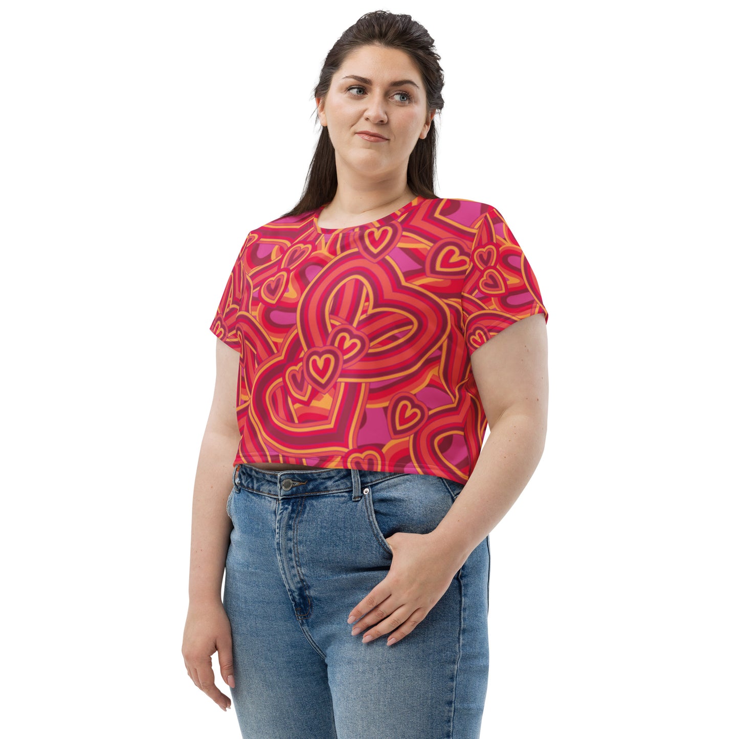 SUPA All-Over Print Crop Tee