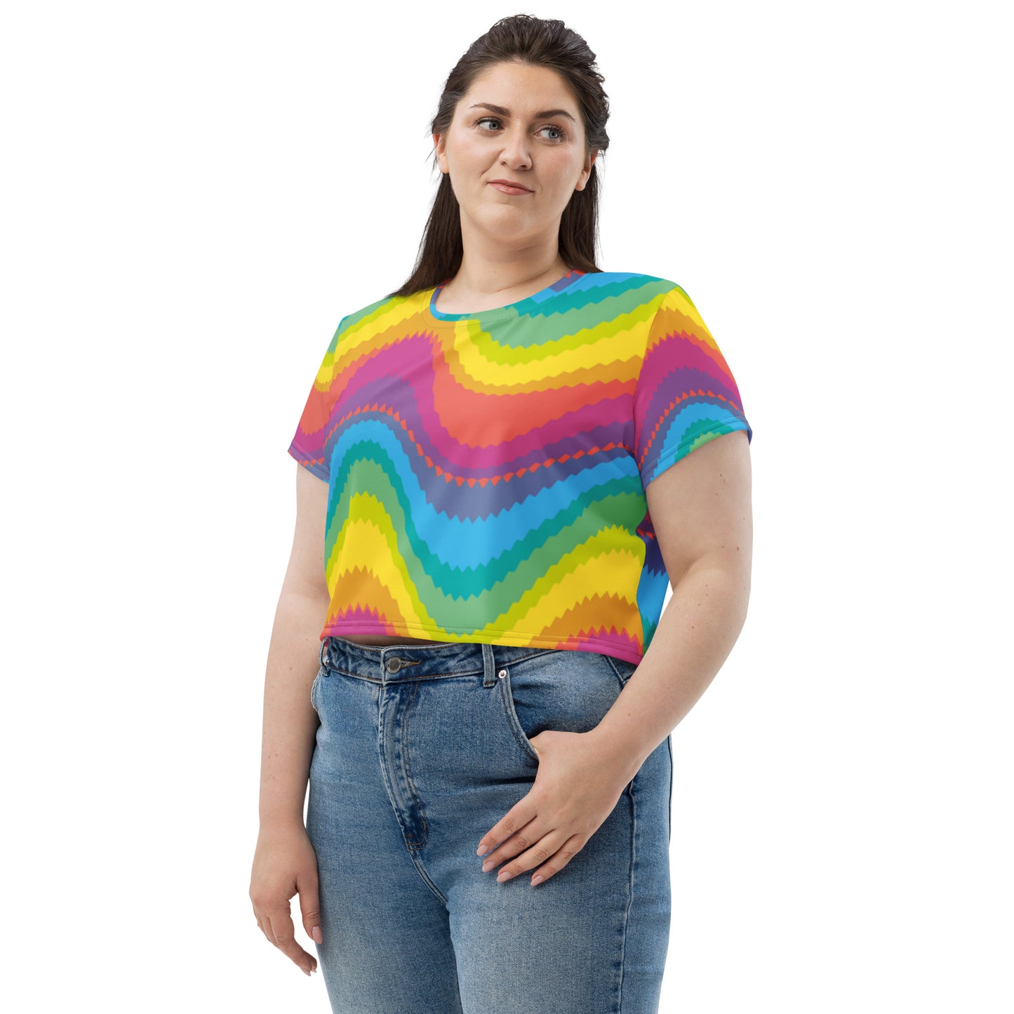 SUPA All-Over Print Crop Tee
