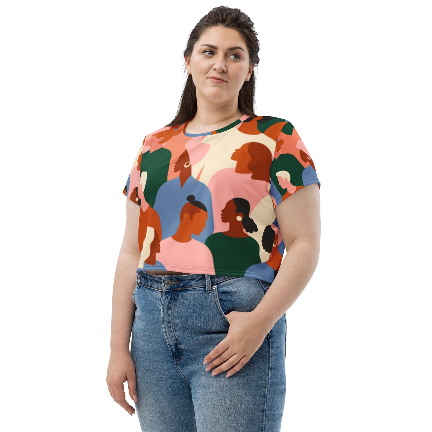 SUPA All-Over Print Crop Tee