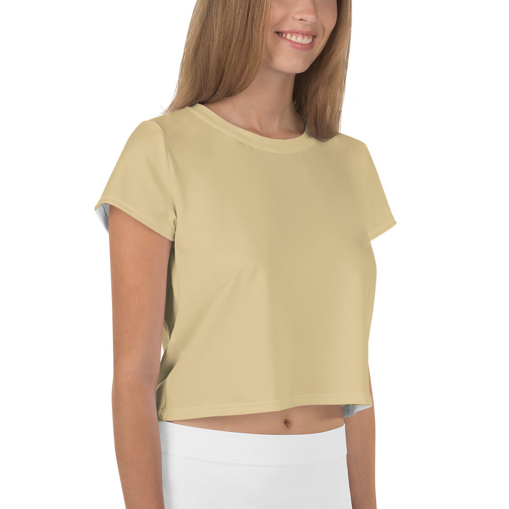 Voyea nAll-Over Print Crop Tee