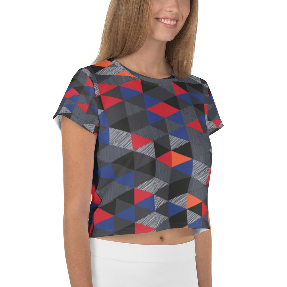 SUPA All-Over Print Crop Tee