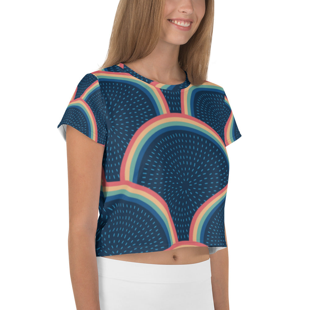 SUPA All-Over Print Crop Tee
