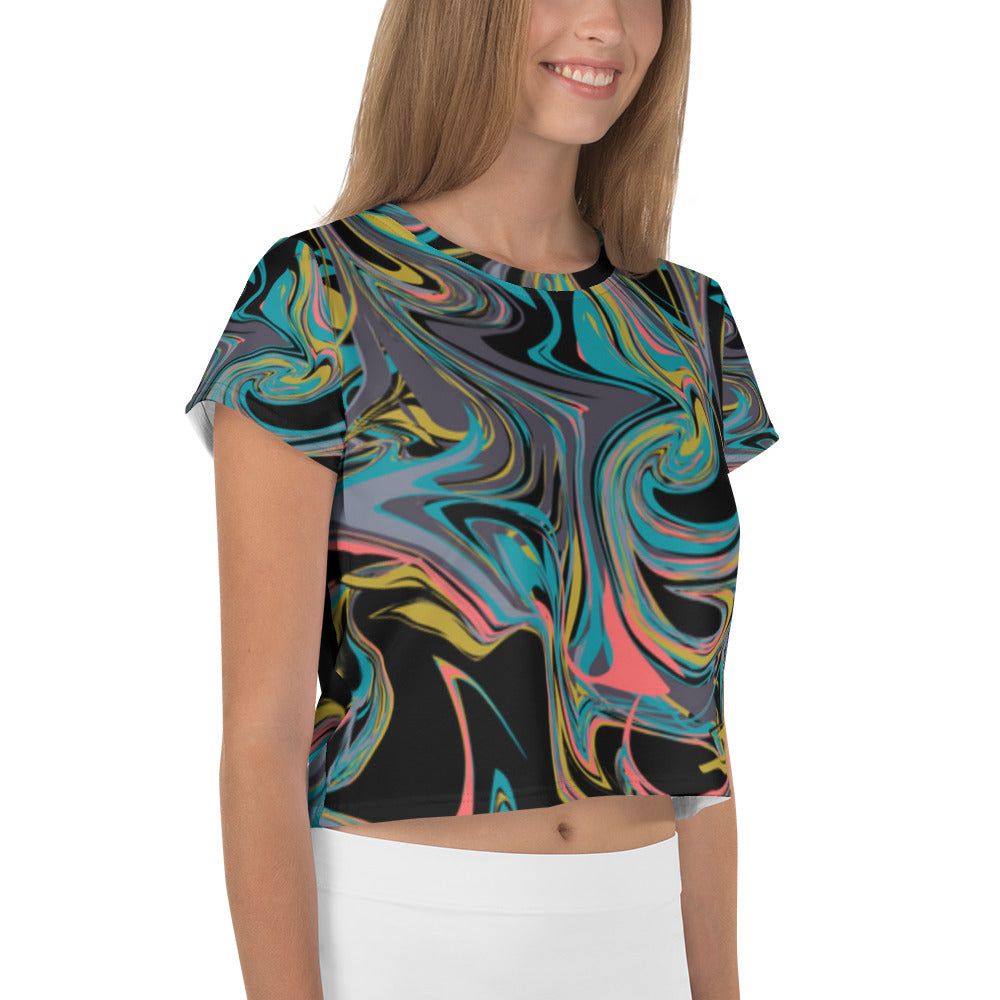 SUPA All-Over Print Crop Tee