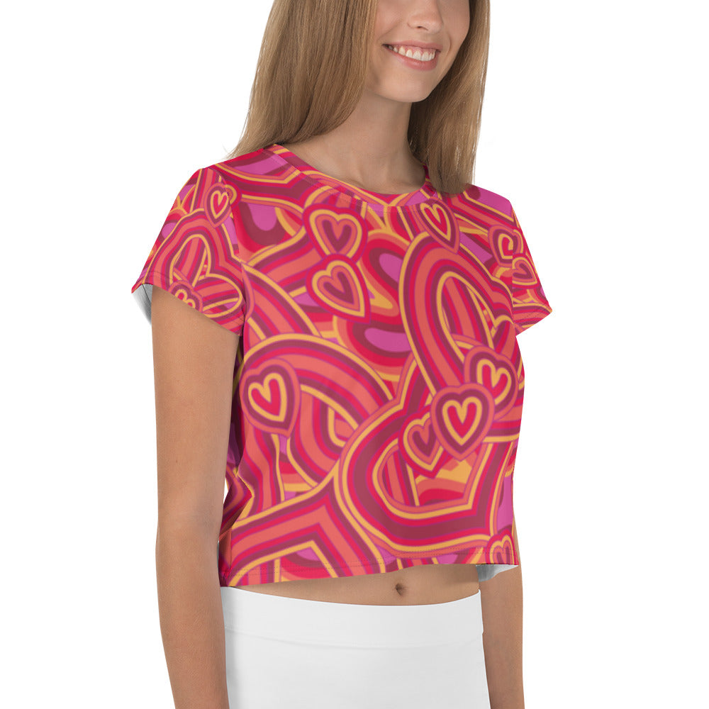 SUPA All-Over Print Crop Tee
