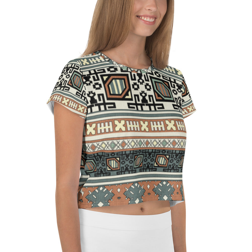 SUPA All-Over Print Crop Tee