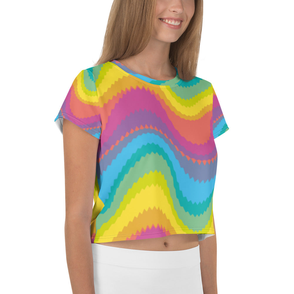 SUPA All-Over Print Crop Tee