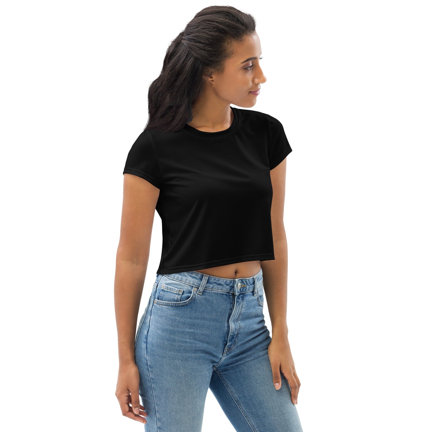 Voyea All-Over Print Crop Tee