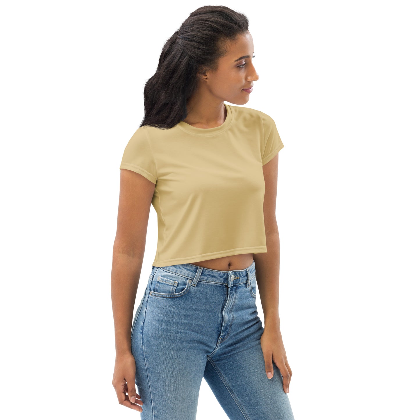Voyea nAll-Over Print Crop Tee