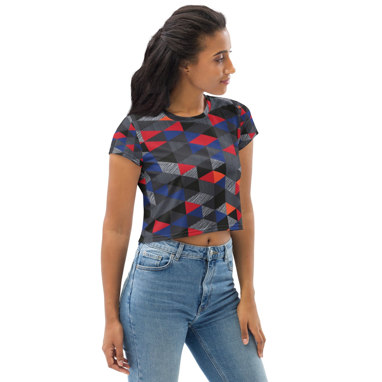SUPA All-Over Print Crop Tee
