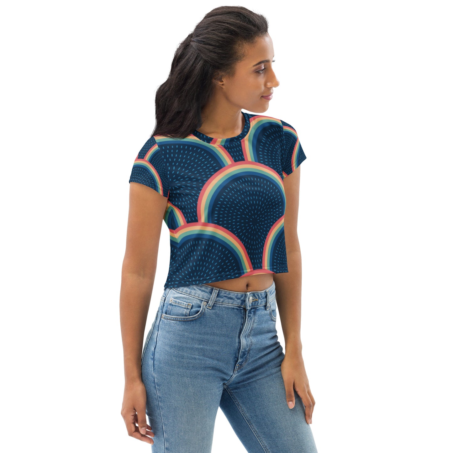 SUPA All-Over Print Crop Tee