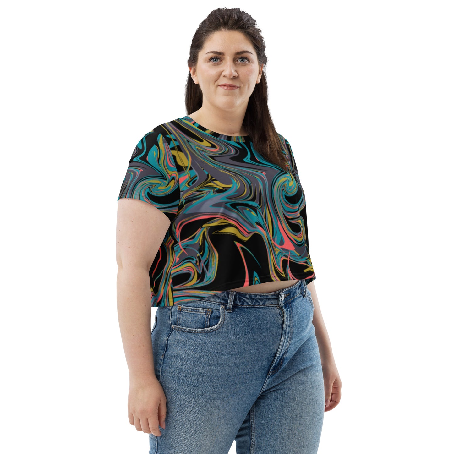 SUPA All-Over Print Crop Tee