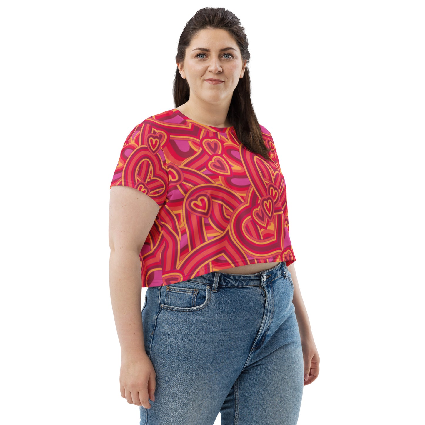 SUPA All-Over Print Crop Tee