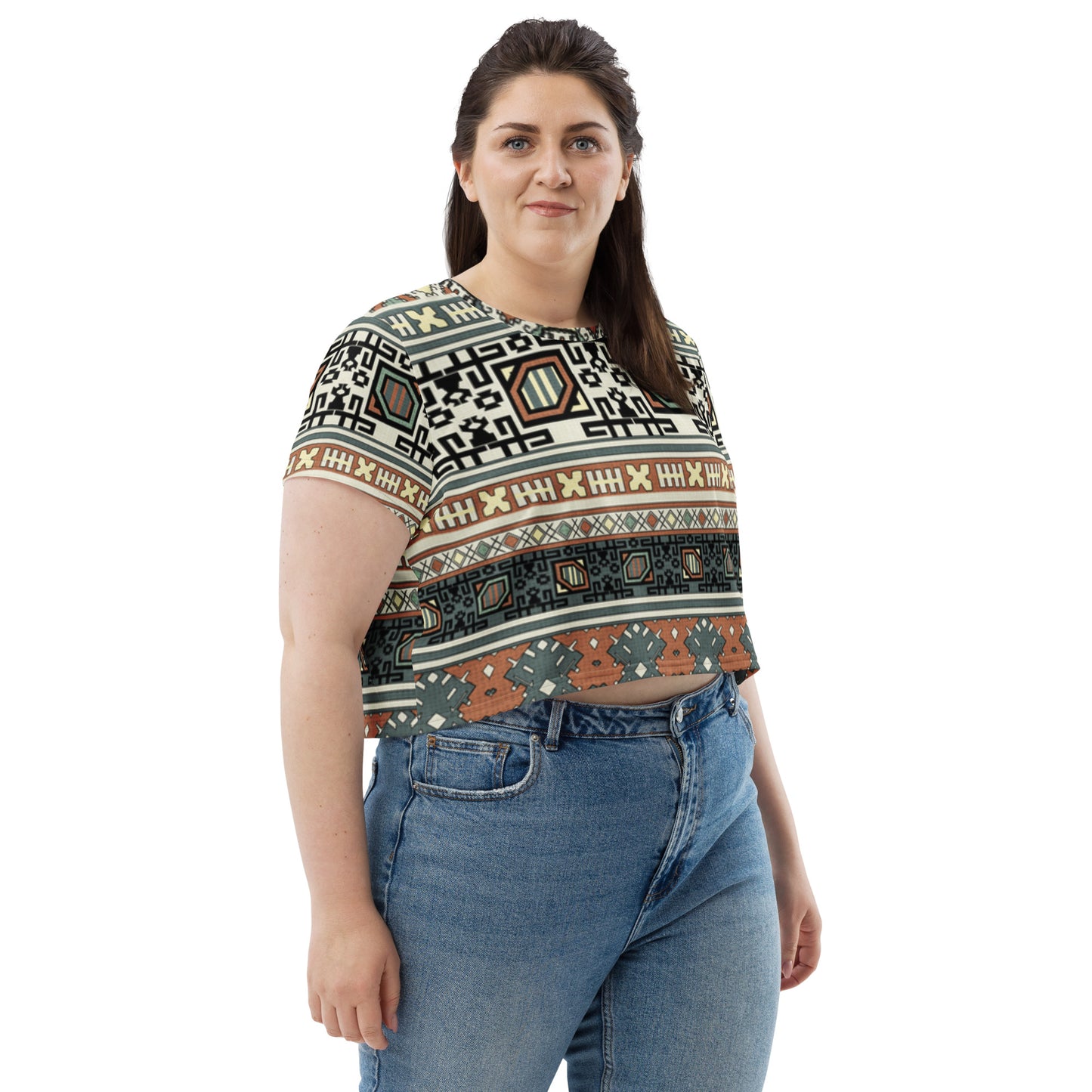 SUPA All-Over Print Crop Tee