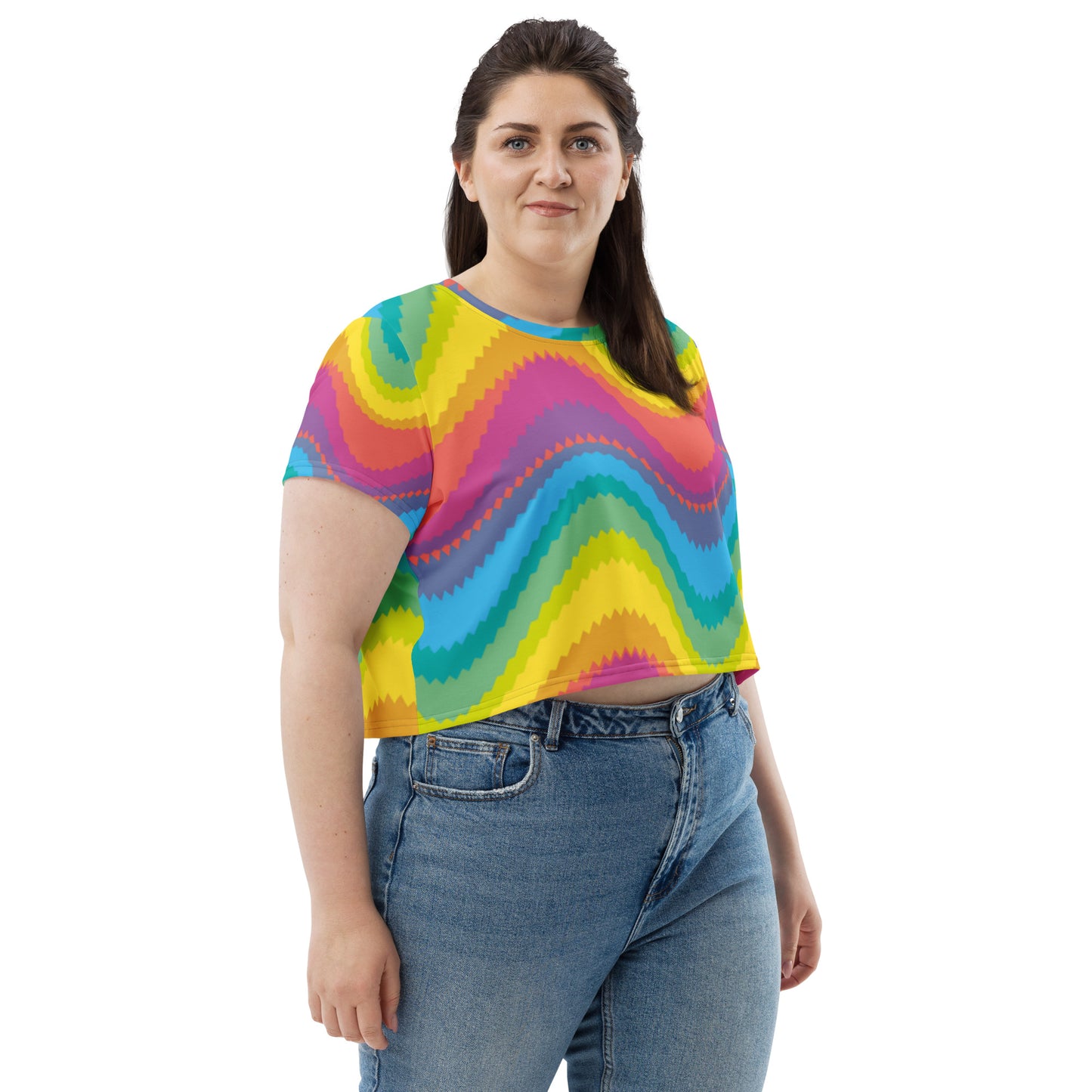 SUPA All-Over Print Crop Tee