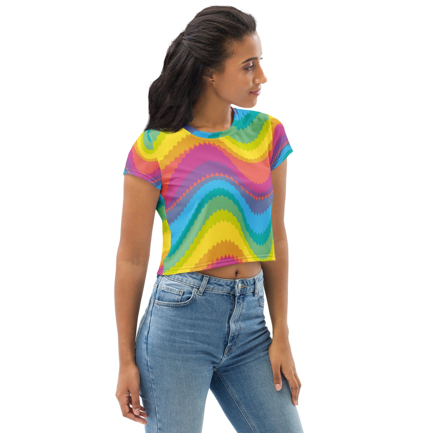 SUPA All-Over Print Crop Tee