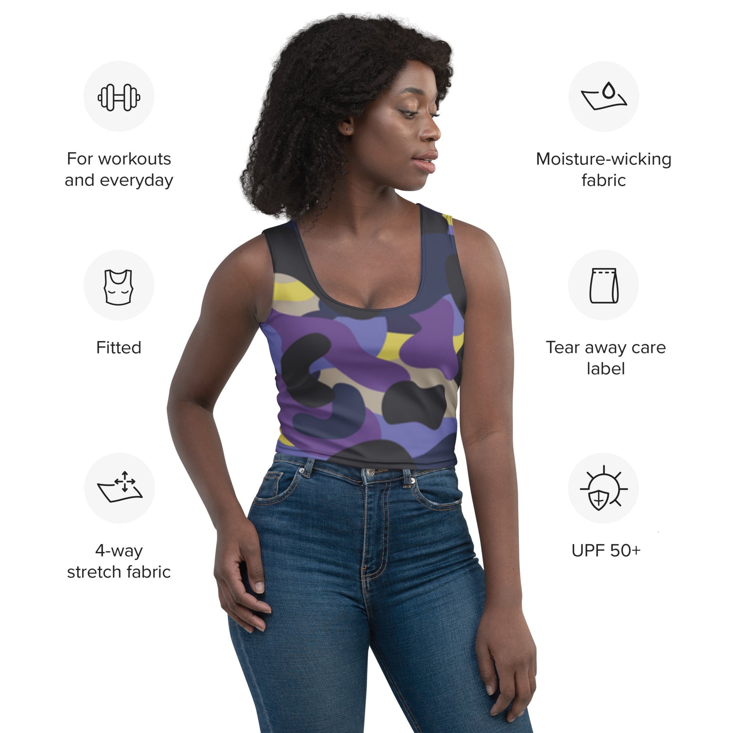 SUPA CAMOUFLAGE Crop Top
