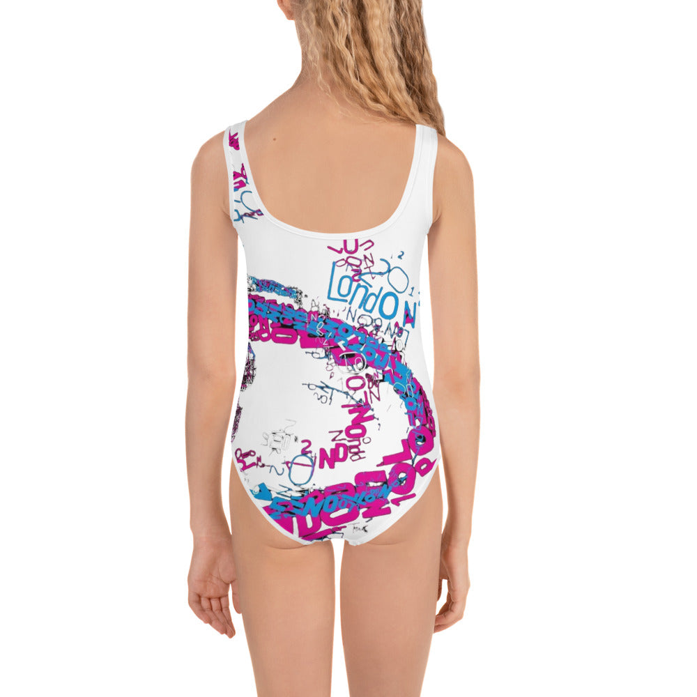 SUPA gymnastics All-Over Print Kids Swimsuit