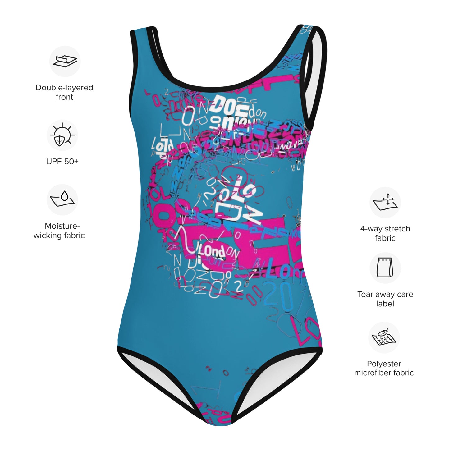 SUPA gymnastics All-Over Print Kids Swimsuit