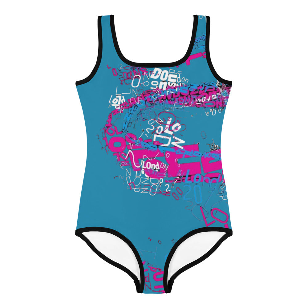SUPA gymnastics All-Over Print Kids Swimsuit