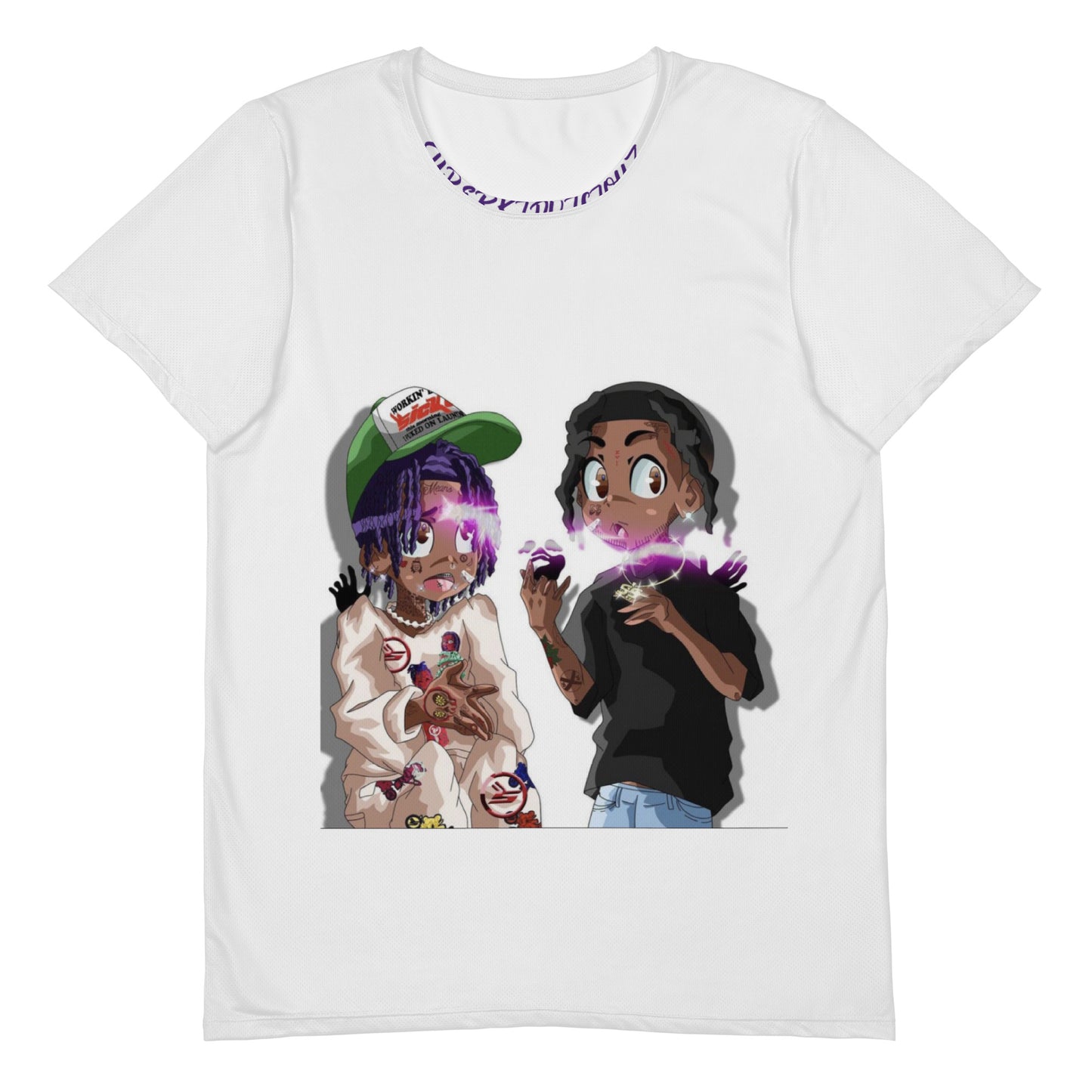 SUPAERKIDVICIOUZ All-Over Print Men's Athletic T-shirt