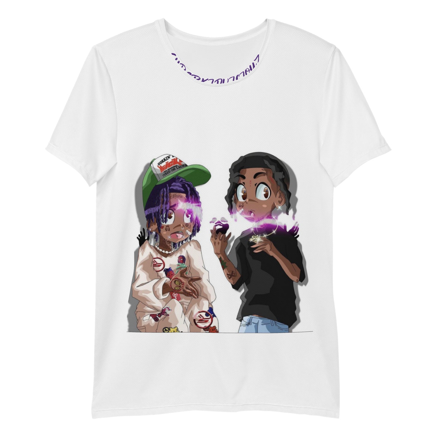 SUPAERKIDVICIOUZ All-Over Print Men's Athletic T-shirt