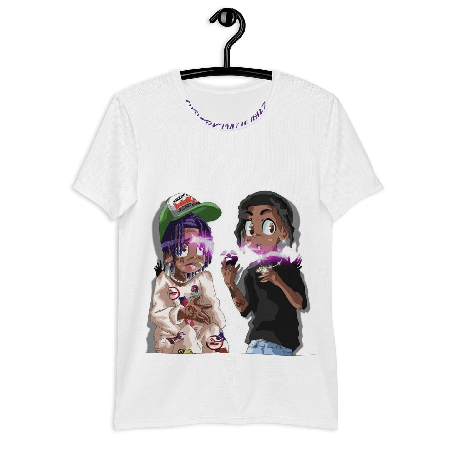 SUPAERKIDVICIOUZ All-Over Print Men's Athletic T-shirt