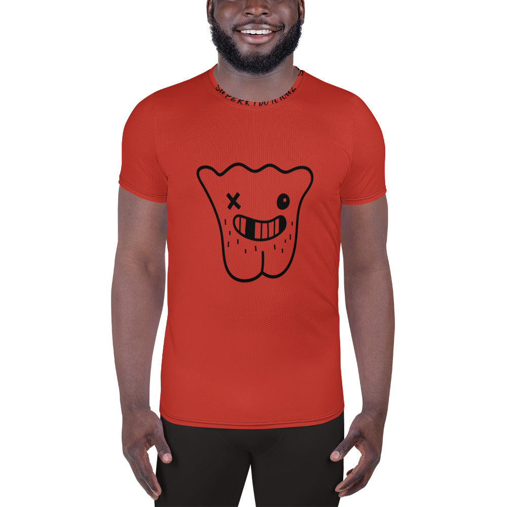 ORANGE All-Over Print Men's Athletic T-shirt