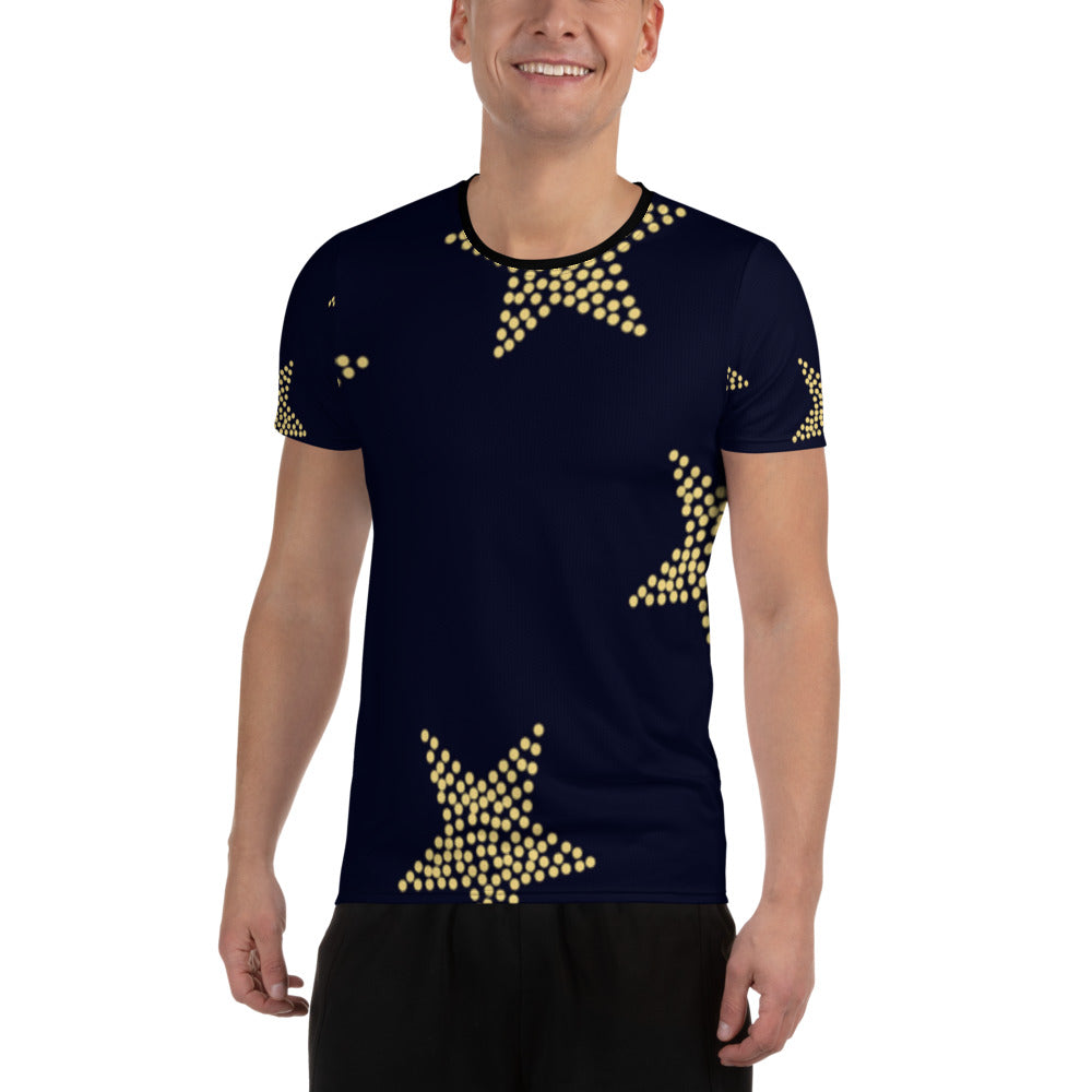 superstar All-Over Print Men's Athletic T-shirt