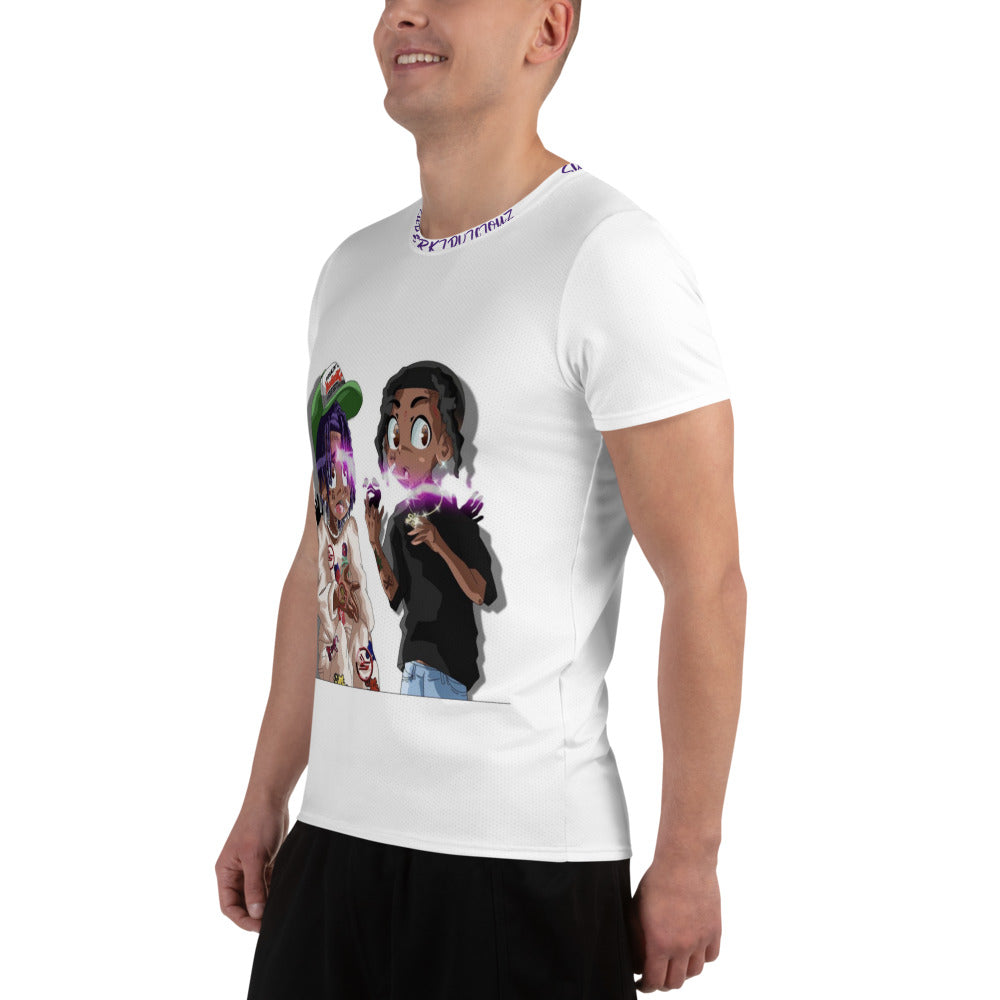 SUPAERKIDVICIOUZ All-Over Print Men's Athletic T-shirt