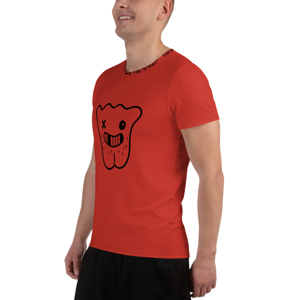 ORANGE All-Over Print Men's Athletic T-shirt