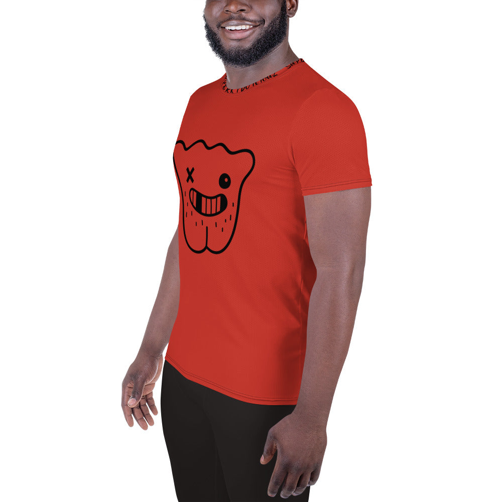 ORANGE All-Over Print Men's Athletic T-shirt