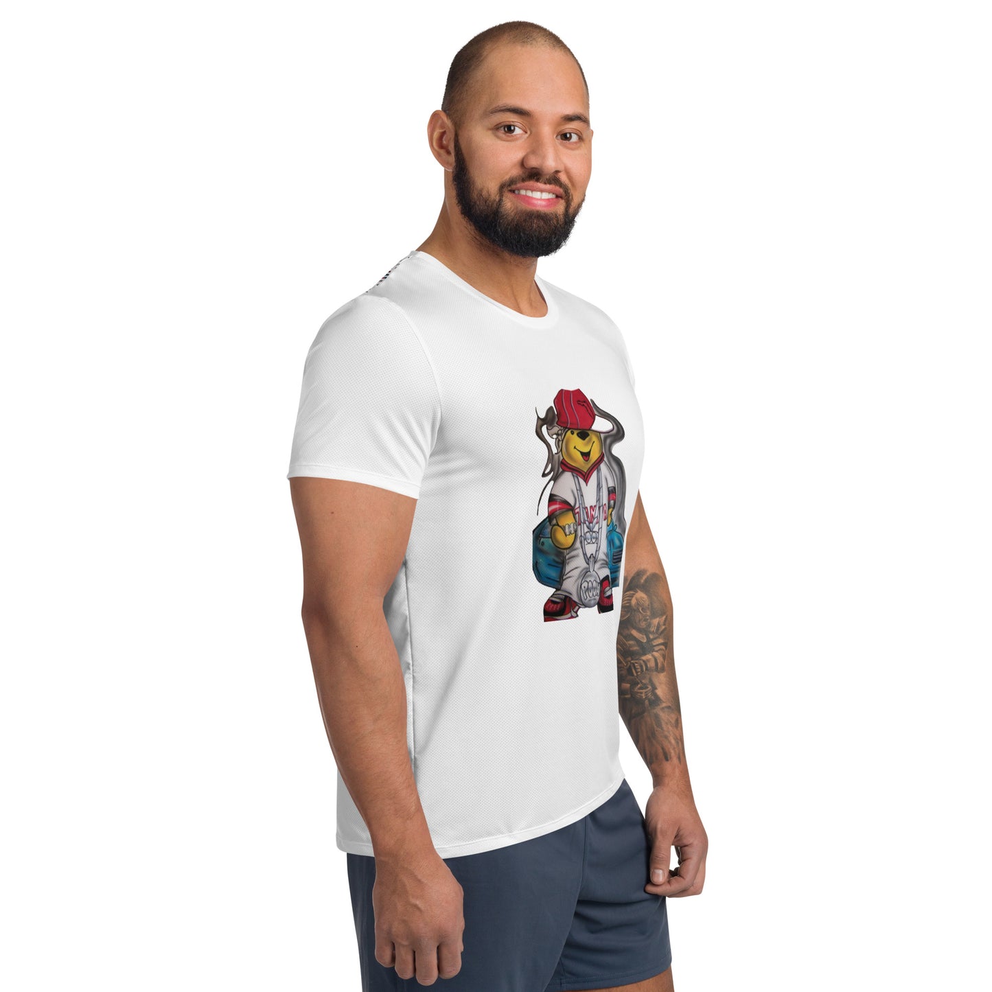 SUPA BEAR All-Over Print Men's Athletic T-shirt