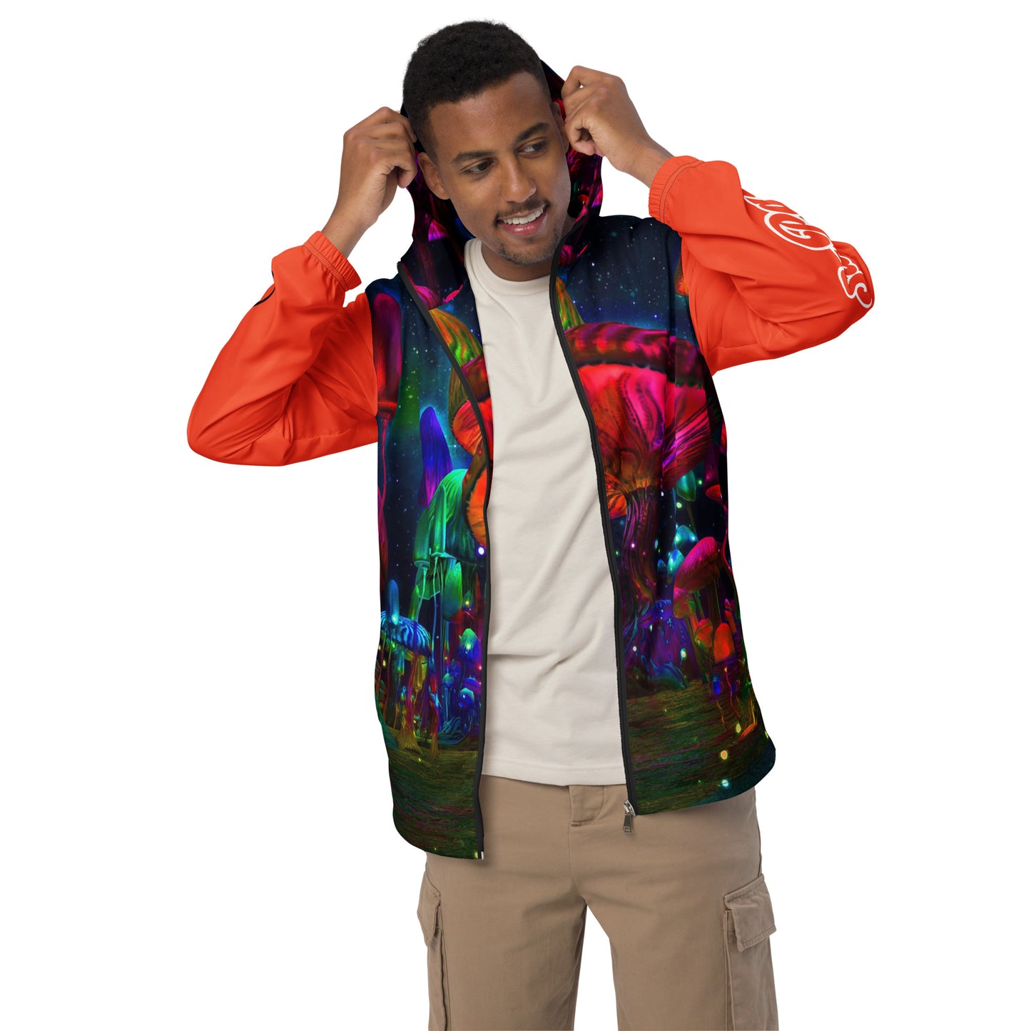 SuPeR OraNGe Men’s windbreaker