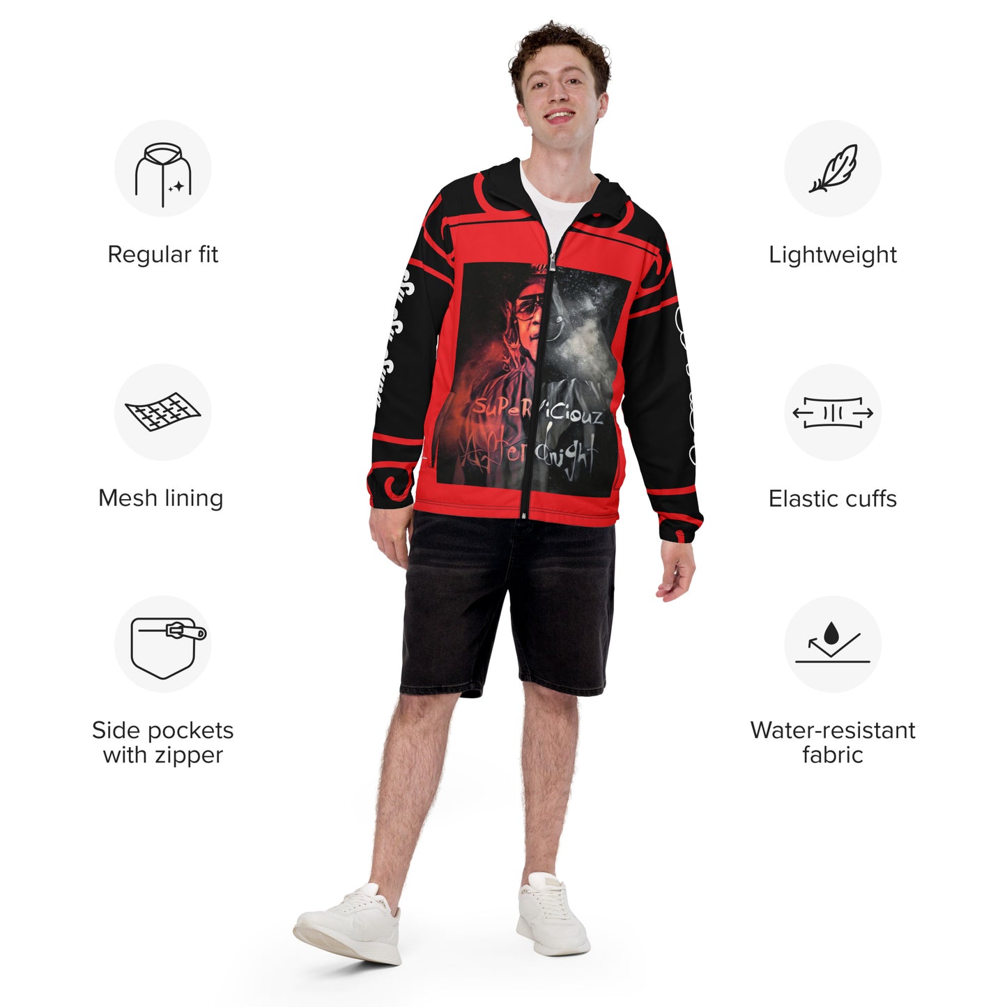 AFTER MIDNIGHT Men’s windbreaker