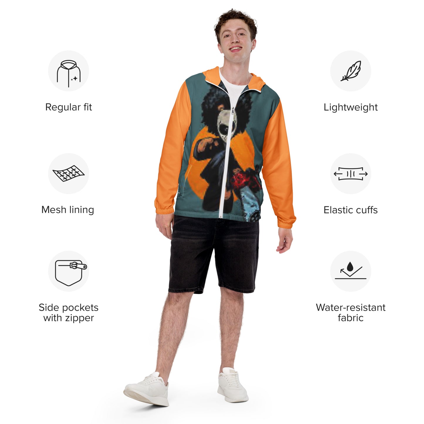 supa orange Men’s windbreaker