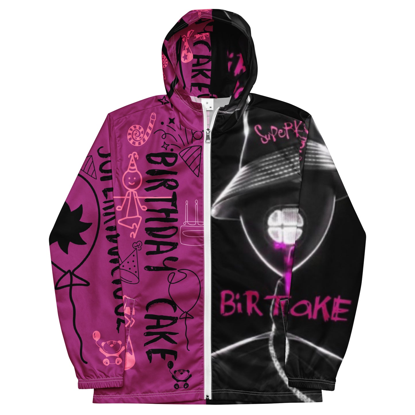 SuPeRKiDViCiouZ BIRTHDAY CAKE Men’s windbreaker