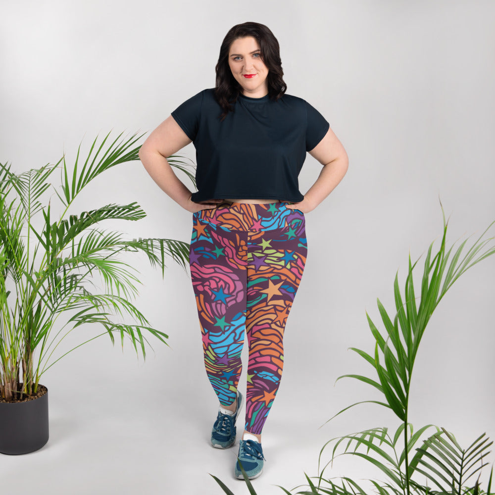SUPA All-Over Print Plus Size Leggings