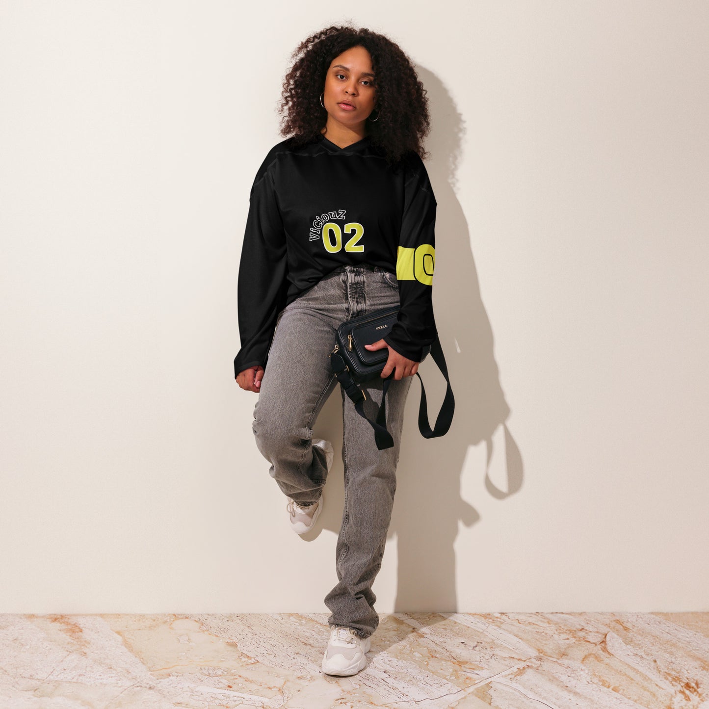supa golden 2 Recycled hockey fan jersey