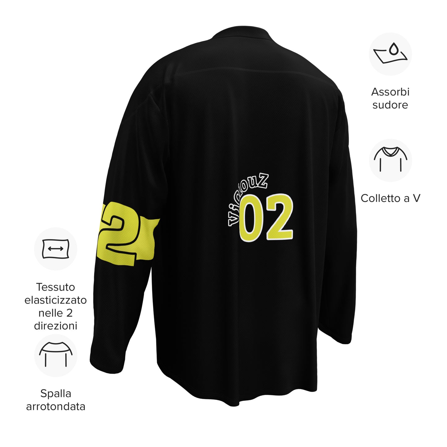 supa golden 2 Recycled hockey fan jersey