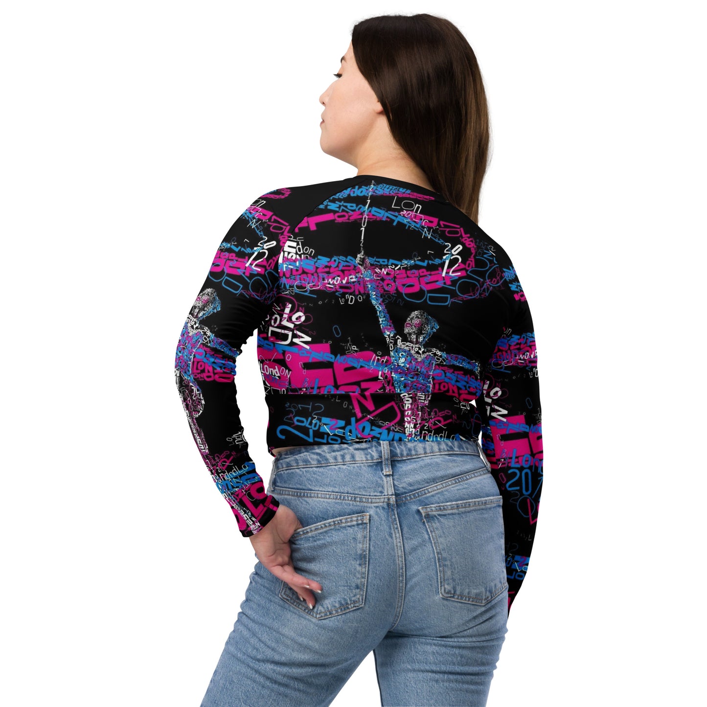 SUPA gymnastics Recycled long-sleeve crop top