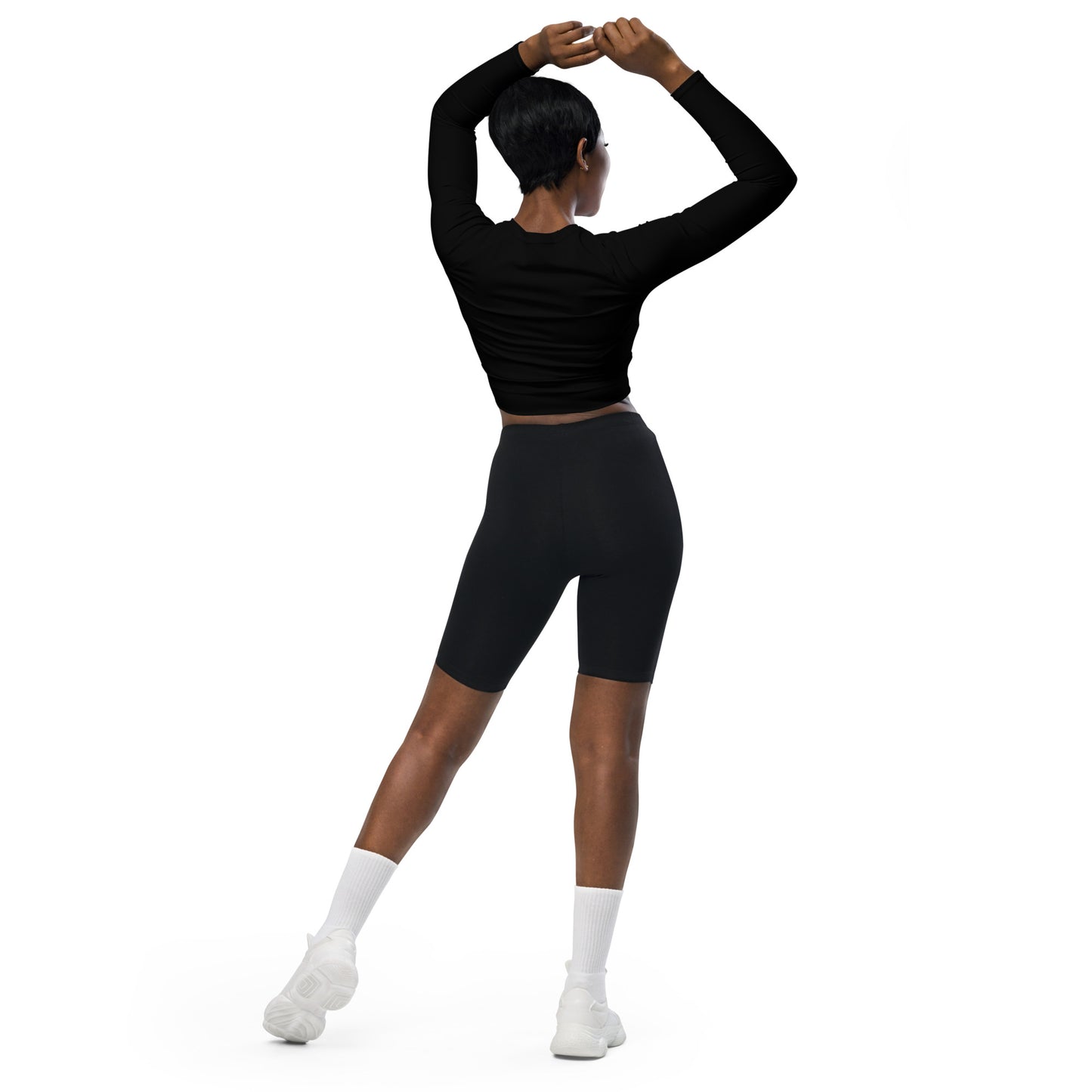 Voyea Recycled long-sleeve crop top