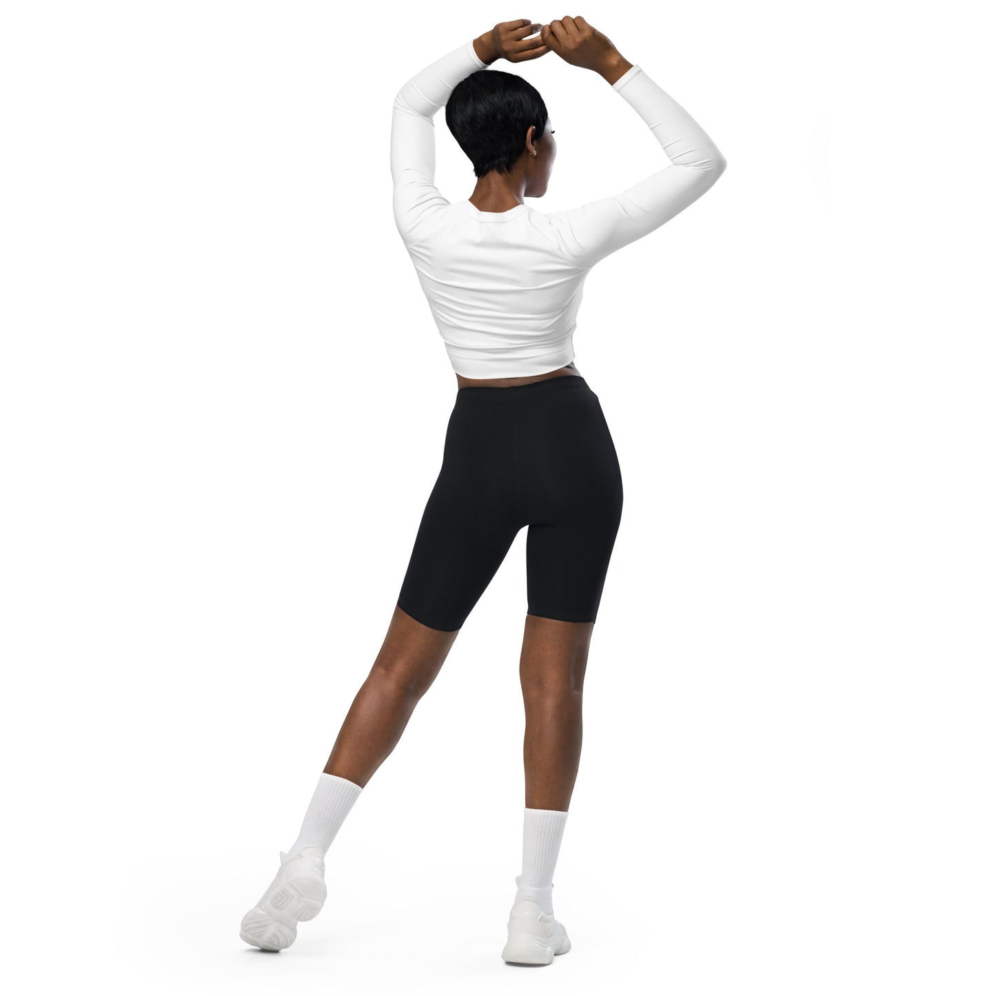 Voyea Recycled long-sleeve crop top