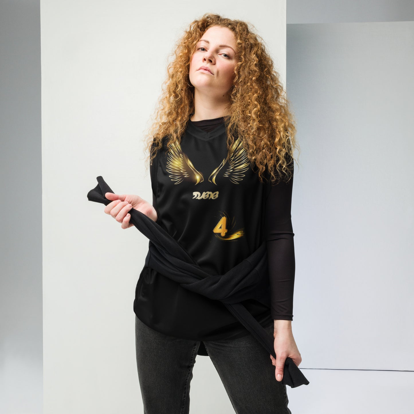 supa israelite Recycled unisex basketball jersey