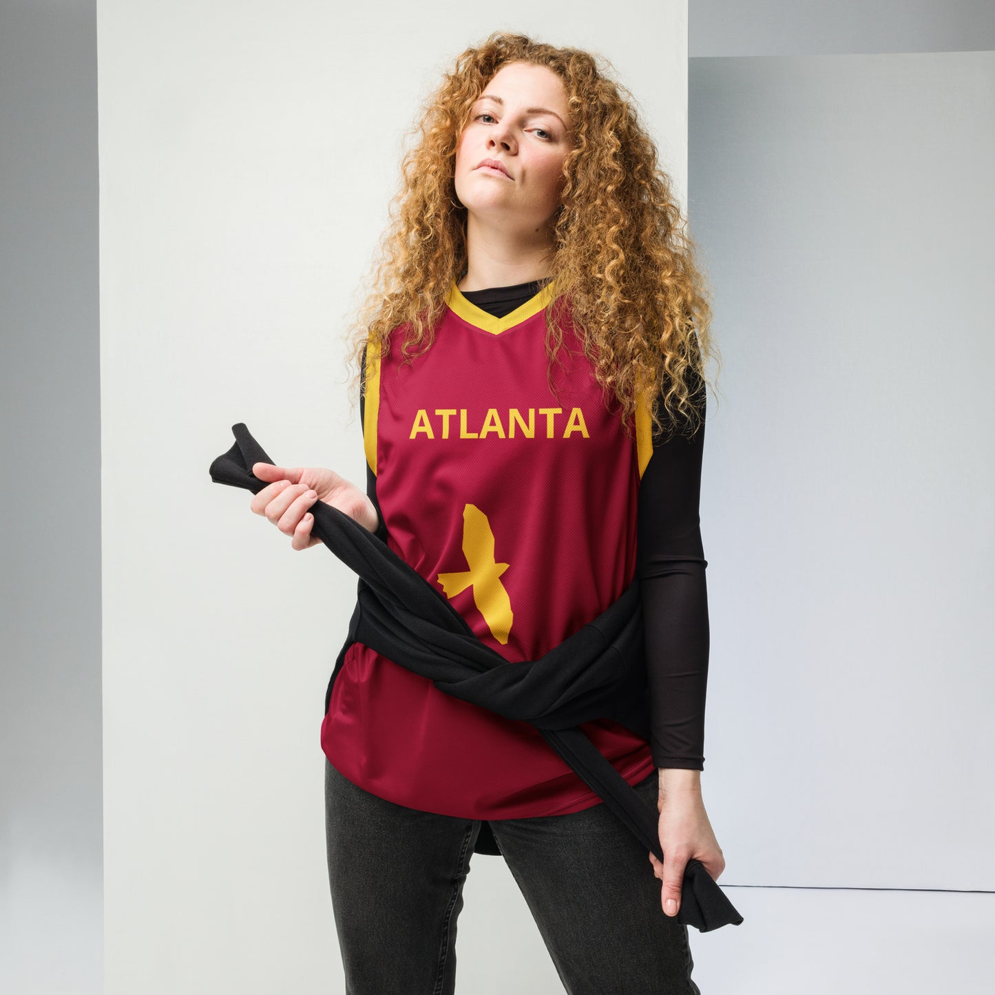 Recycled unisex basketball jersey