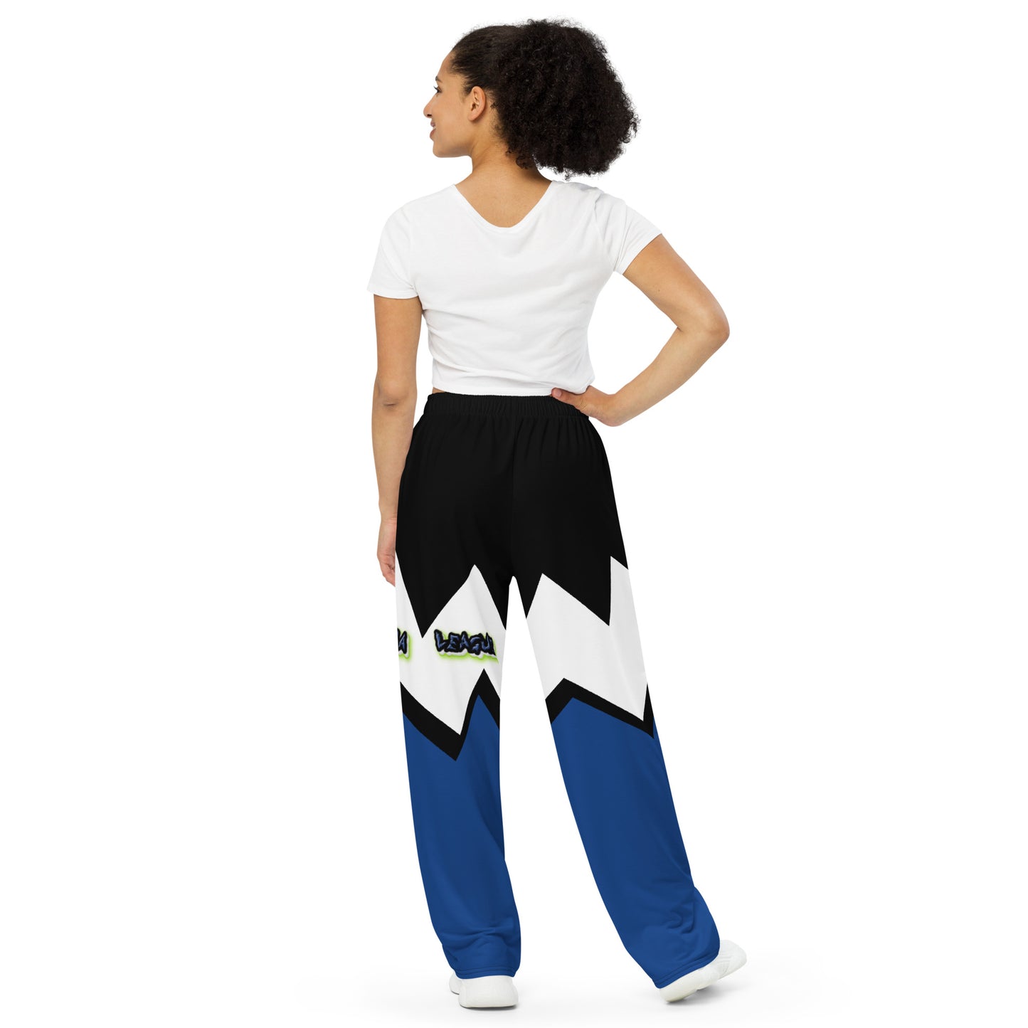 da league All-over print unisex wide-leg pants