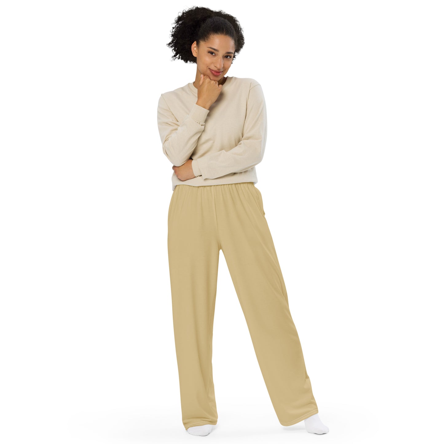 Voyea All-over print unisex wide-leg pants
