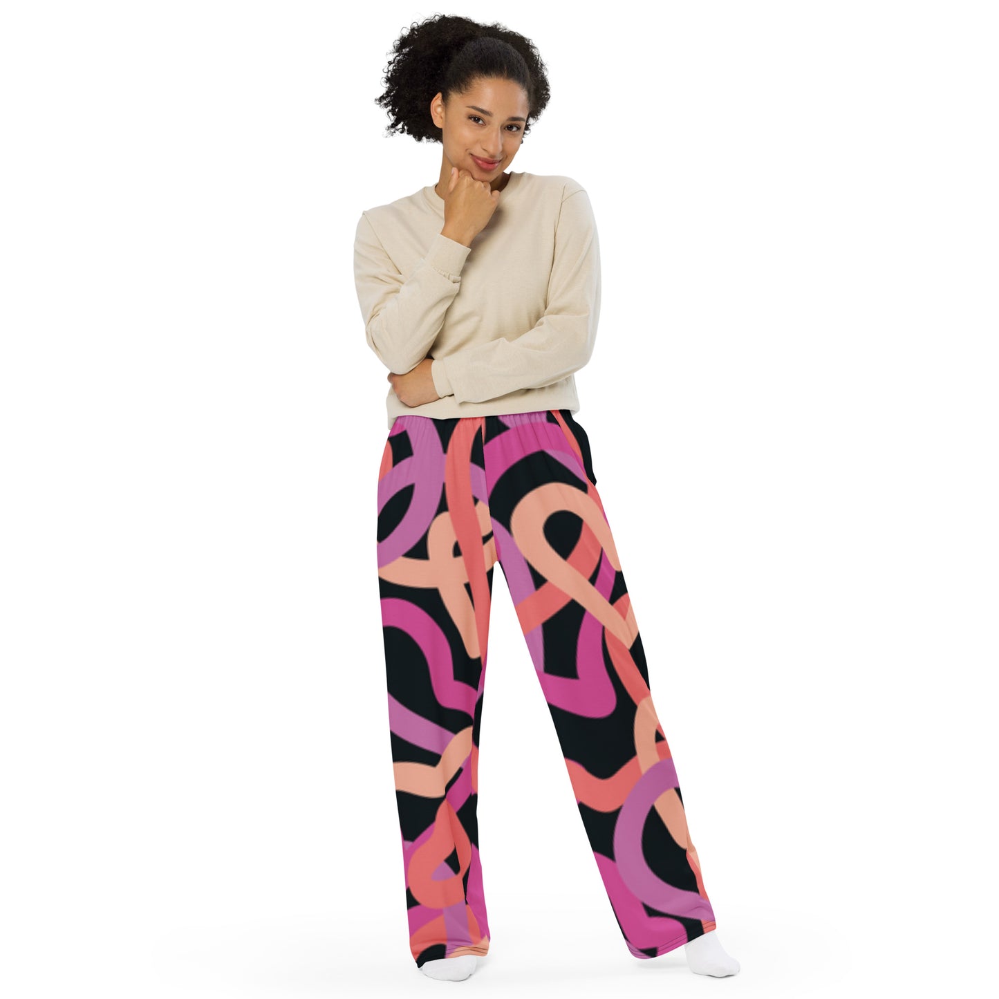 supa All-over print unisex wide-leg pants