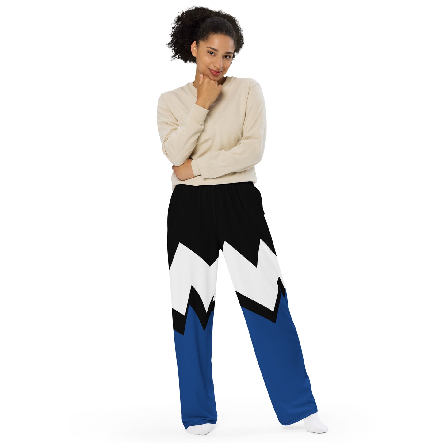 da league All-over print unisex wide-leg pants